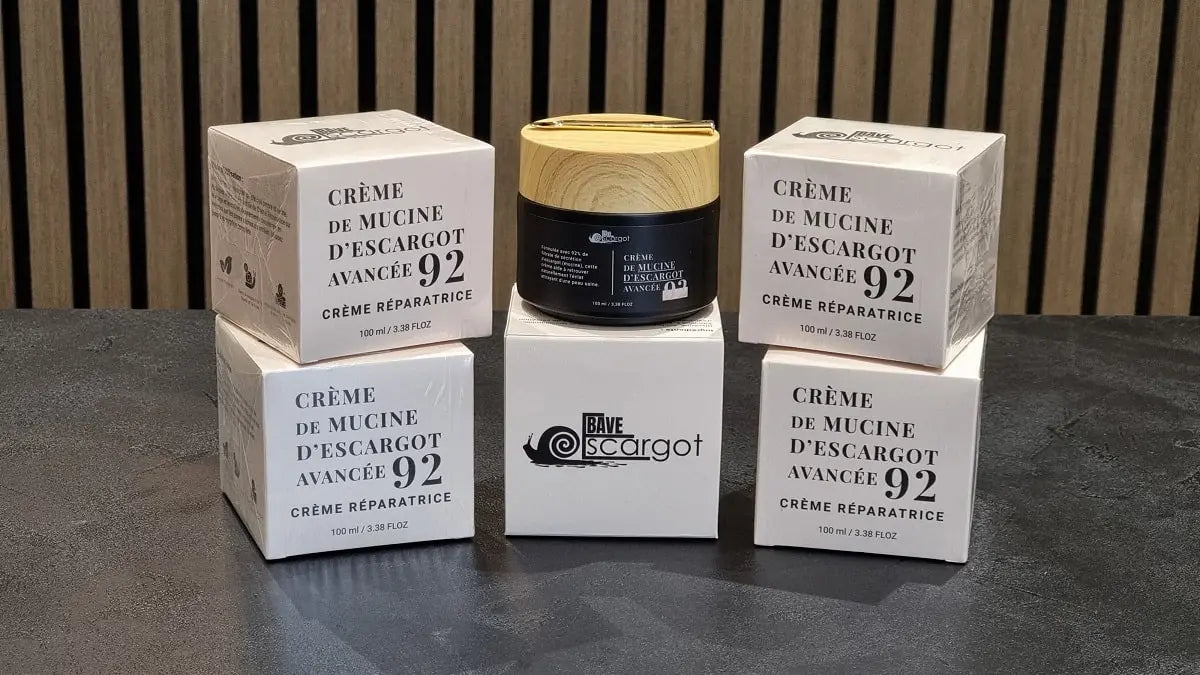 Crème anti taches pour le visage à la bave d’escargot