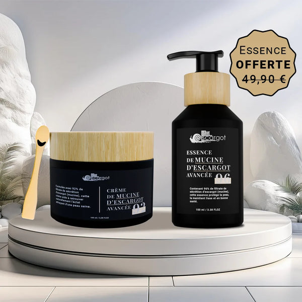 Crème visage à la bave d’escargot avancée 92 + Essence 96 offerte