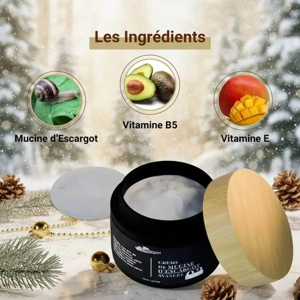 Crème visage à la bave d'escargot 92 %